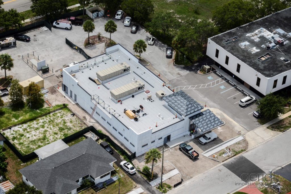 Aerial shot of the new Clearwater facility