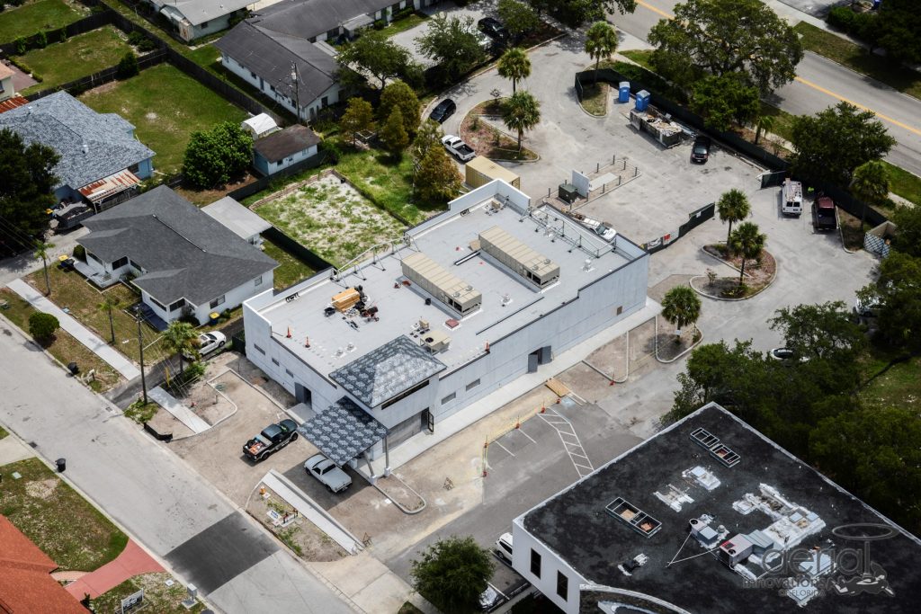 Aerial shot of the new Clearwater facility